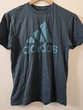 Adidas Dark Teal Logo Short Sleeve T-shirr